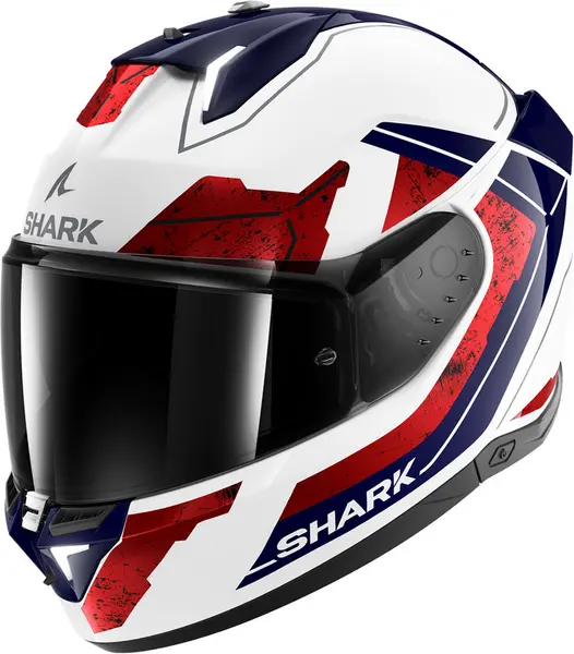 Image of Shark SKWAL i3 Rhad White Chrom Red WUR Full Face Helmet L