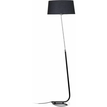Image of Faro Hotel - 1 Light Floor Lamp Chrome, Black, E27