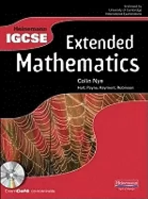 Image of heinemann igcse extended mathematics student book with exam cafe cd
