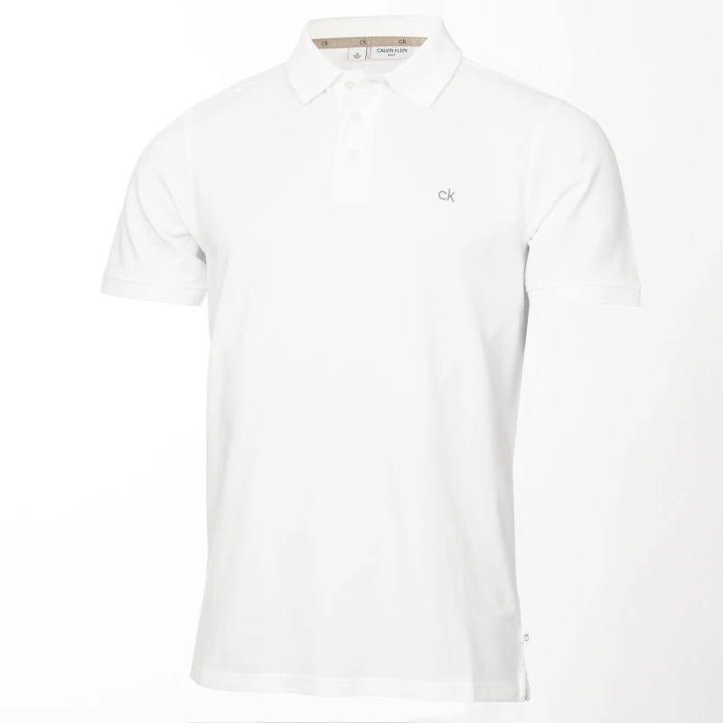 Image of Calvin Klein Golf Planet Polo Shirt White male Medium