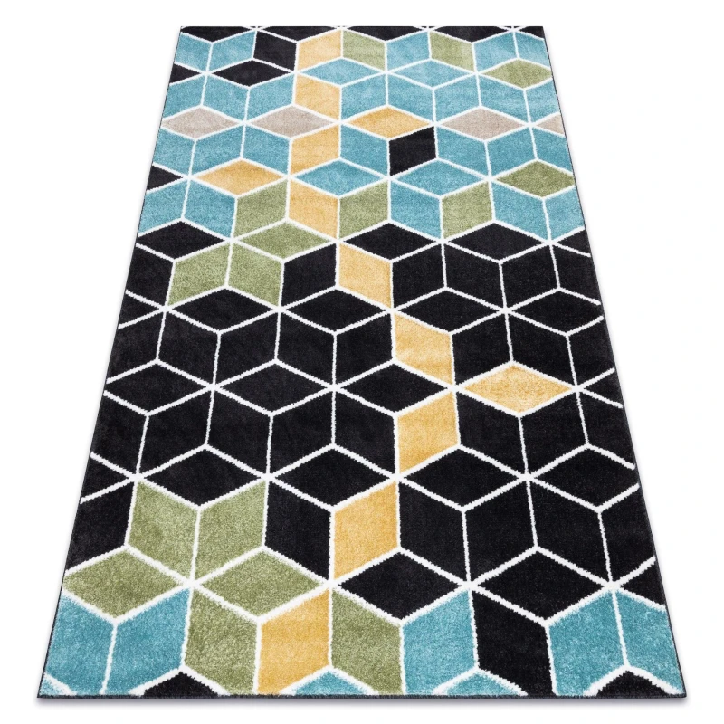 Image of RugsX Poli 9139A Rug in Black Size: 160cm x 220cm Black Unisex 160cm x 220 cm