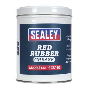 Image of Sealey SCS110 Red Rubber Grease 500g Tin