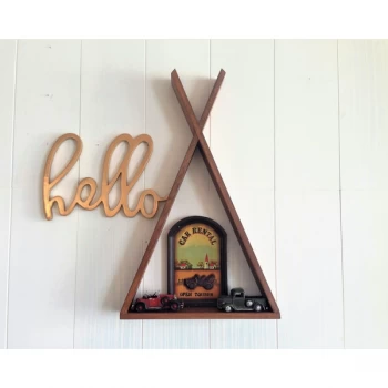 Image of Tent XL - Walnut Walnut Wall Shelf