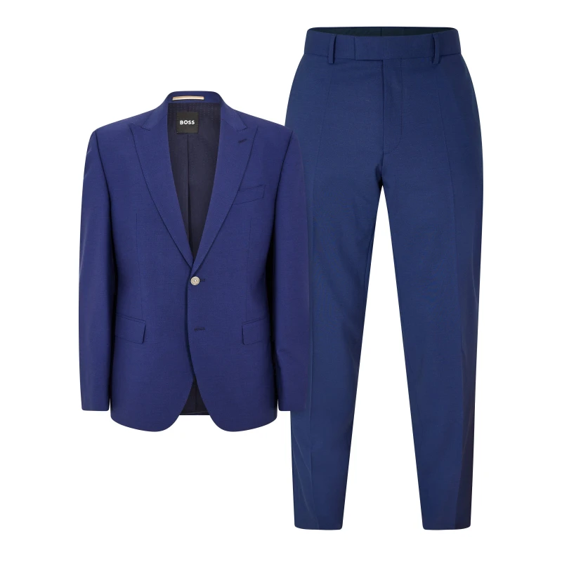 Image of Boss Mens H Jeckson Suit Medium Blue male 38 (48)