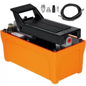 Image of VEVOR Air Over Hydraulic Pump 10000 PSI Pedal Hydraulic Jack Pump 1.5L Tank Capacity Single Acting Air Pump Electric (Pump Comes Without Oil)