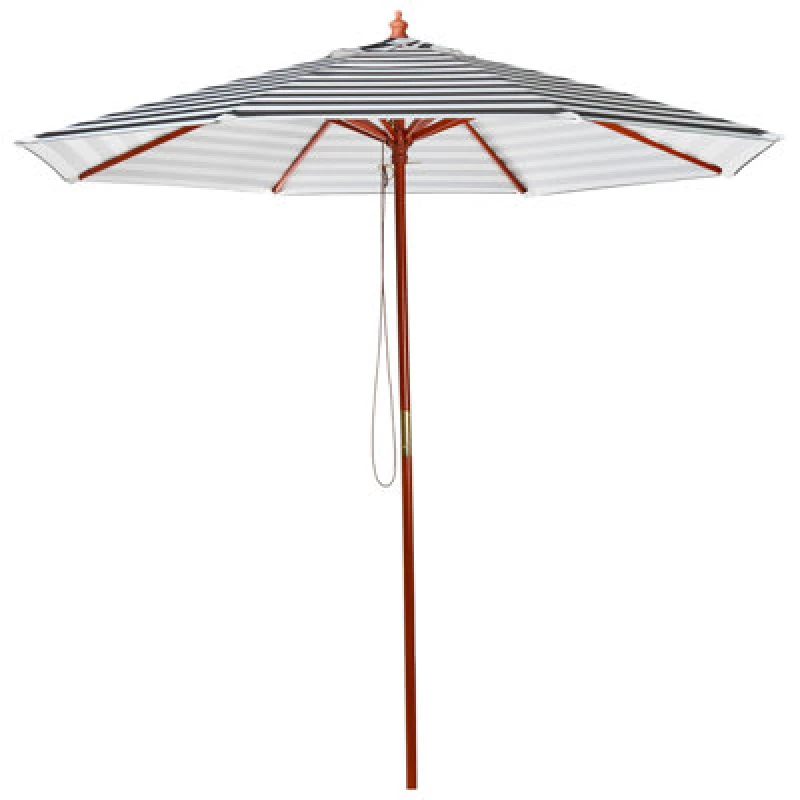 Image of Beliani Market Parasol 260 Cm Ferentillo Black