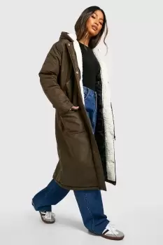 Image of Teddy Faux Fur Hood Lined Parka