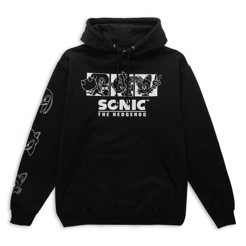 Image of Sonic The Hedgehog Trio Hoodie - Black - M