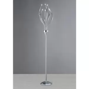 Image of Llamas floor lamp 6 bulbs polished chrome