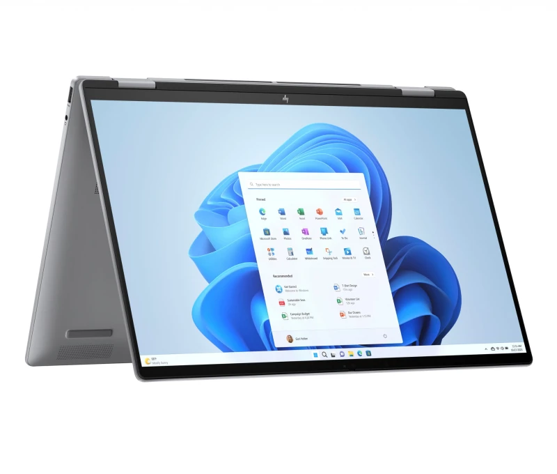 Image of HP Envy x360 16-ad0005na 2-in-1 Laptop, AMD Ryzen 5 8640HS, 8GB DDR5, 512GB SSD, 16" 2K (1920x1200) IPS Touchscreen, AMD Radeon, Windows 11 Home A6