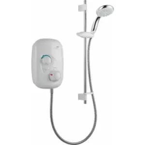 Image of Mira Event XS Thermostatic Power Shower White & Chrome