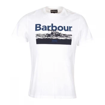 Image of Barbour Isle Graphic Tee - White WH11