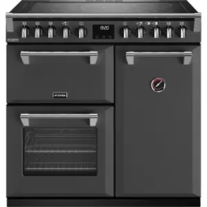 Image of Stoves Richmond Deluxe ST DX RICH D900Ei RTY AGR Electric Range Cooker with Induction Hob - Anthracite - A/A Rated