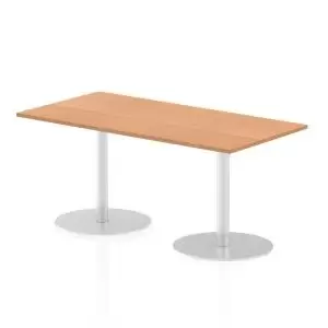 Image of Italia Poseur Table Rectangle 1600800 Top 725 High Oak