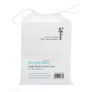 Image of Home & Living Bamboo Duvet Cover (Single) (White)