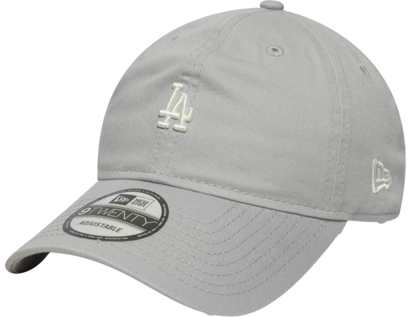 Image of New Era Mlb Los Angeles Dodgers Mini Logo Washed 9twenty Cap Grey OSFM