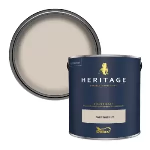 Image of Dulux Heritage Velvet Matt Pale Walnut Matt Emulsion Paint 2.5L