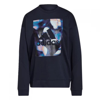 Image of adidas U4U Soft Knit Sweatshirt Womens - Legend Ink