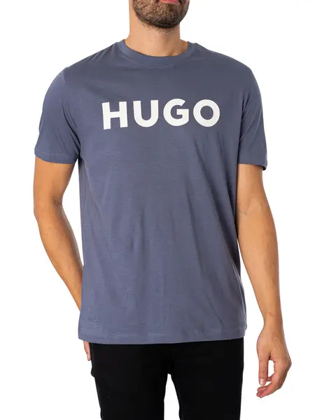 Image of HUGO Dulivio T-Shirt Open Blue M