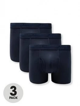 Image of Ted Baker 3 Pack Boxer Briefs - Navy, Size L, Men