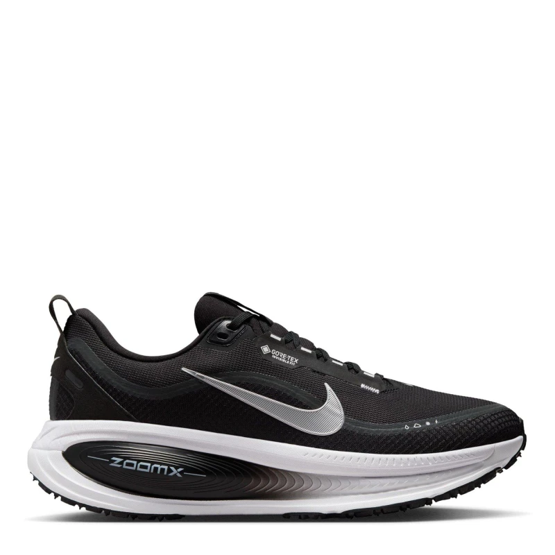 Image of Nike Vomero 18 GORE-TEX Running Shoes Mens Blk/Mttlc Silv male 9 (44)