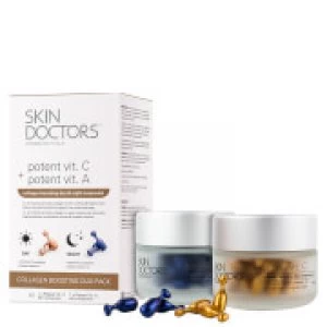 Image of Skin Doctors Potent Vitamin C and Vitamin A Collagen Boosting Day/Night Ampoules Duo Pack