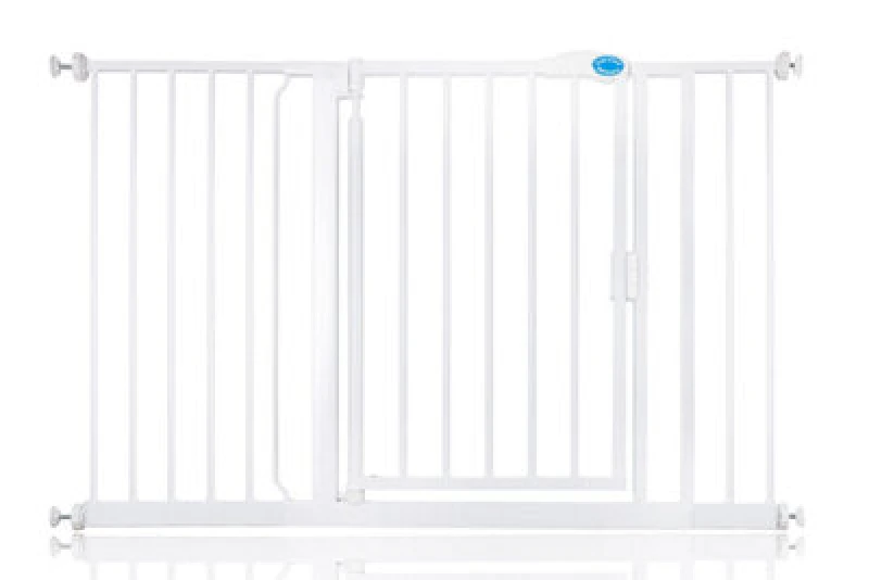 Image of Bettacare Auto Close Pet Gate, 125.4Cm - 132.4Cm, White, Pressure Fit Stair Gate For Dog & Puppy