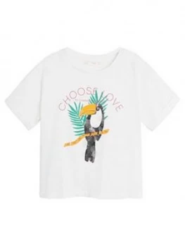 Image of Mango Girls Toucan Short Sleeve Tshirt - White