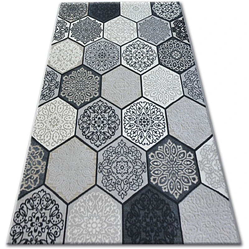 Image of RUGSX Lisboa Rug Grey unisex