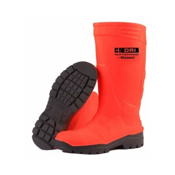 Image of FULL SAFETY FLUORO WELLINGTON BOOT OR 05/38 (Pair) - B-dri Footwear