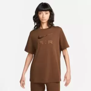 Image of Nike Air Womens T-Shirt - Brown