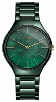 Image of RADO Womens |True Thinline Green Ceramic R27006912 Watch
