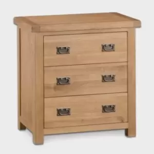Image of Cotswold Oak Chest Of 3 Drawers