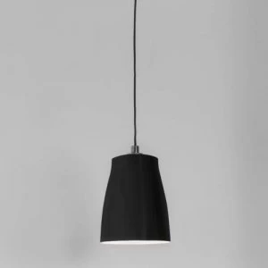 Image of 1 Light Large Ceiling Pendant Matt Black, E27