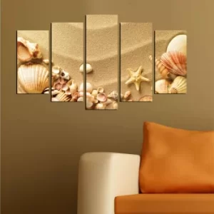 Image of 5MF-40 Multicolor Decorative MDF Painting (5 Pieces)