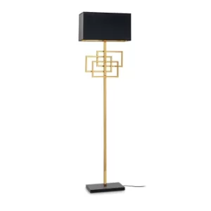 Image of Luxury 1 Light Floor Lamp Brass