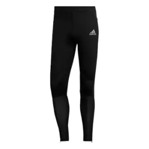 Image of adidas Run Icons 3-Bar Warm Tights Mens - Black