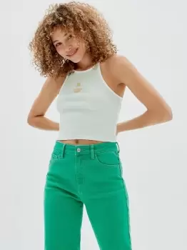 Image of Guess Originals Front Daisy Crop Tank Top