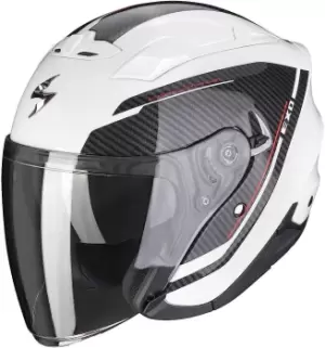 Image of Scorpion EXO-230 Fenix Jet Helmet, black-white Size M black-white, Size M