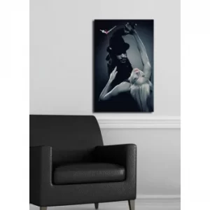 Image of 5070CS-51 Multicolor Decorative Canvas Wall Clock