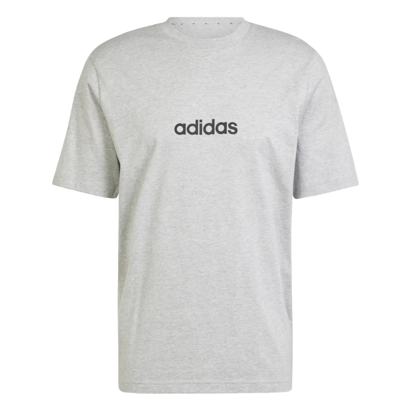 Image of adidas adidas Essentials Single Jersey Logo T-Shirt Mens - Grey L Male