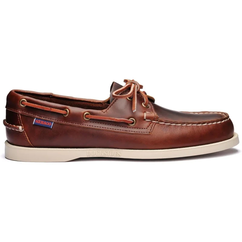 Image of Sebago Boat shoes Sebago Portland Waxed Marron Male 44 70000G0-900R