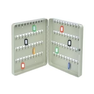 Image of Value Key Cabinet Steel GY Lock and Wall Fixings 80 Keys 14207CA