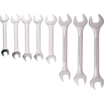 Image of Metric Open Ended Spanner Set, 24 - 50MM, Set of 8 - Kennedy