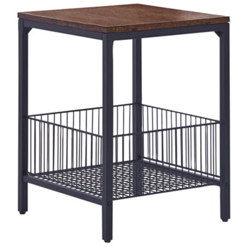 Image of Beliani Side Table Kenner Dark Brown