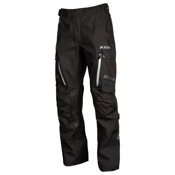 Image of Klim Carlsbad Short Stealth Black Textile Motorcycle Pants Size 38