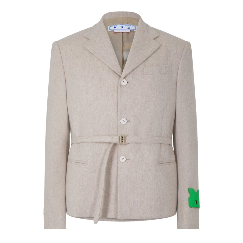 Image of Off White Mens Suit Jacket Bone male L