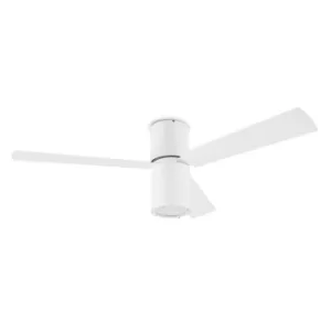 Image of Formentera 1 Light Ceiling Fan White, E27