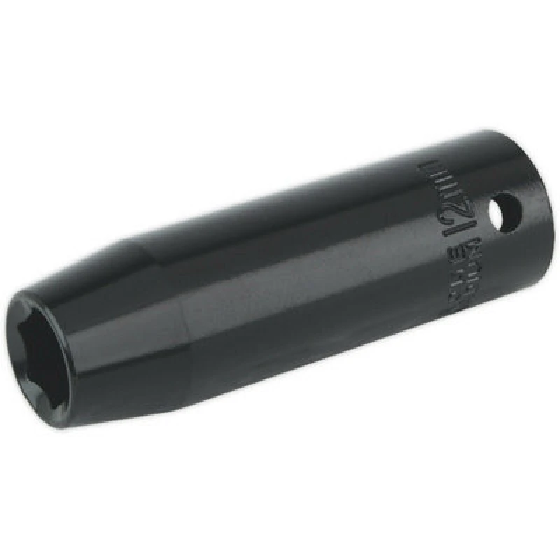 Image of Loops 12mm Forged Deep Impact Socket - 1/2 Inch Sq Drive Chrome Vanadium Wrench Socket Multi