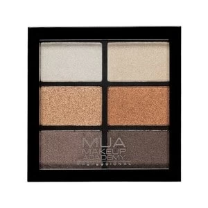 Image of MUA Professional 6 Shade Palette Glamour Golds Multi